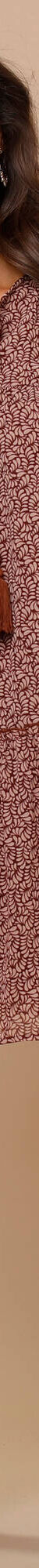 Robe en voile imprimé (chocolat / beige) Robe en voile imprimé (chocolat / beige)